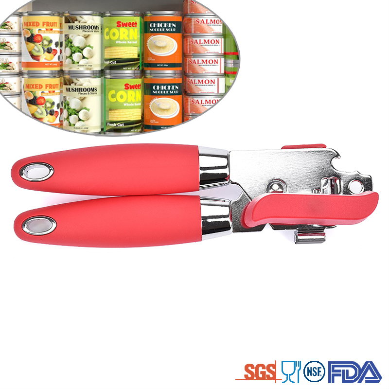 Hot selling Soft Grips Handle Rubber manual Can Opener