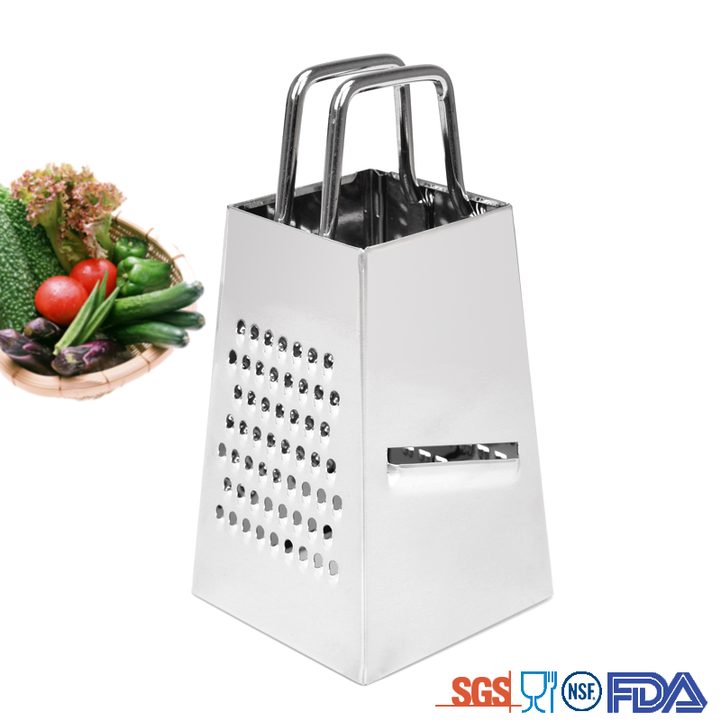 4 Sided Durable Kitchen Food Stainless Steel Multi Grater for Cheese