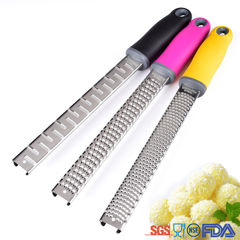 13 Inch Amazon Hot Selling Vegetable Stainless Steel Manual Cheese Grater Lemon Zester With Protect Cover