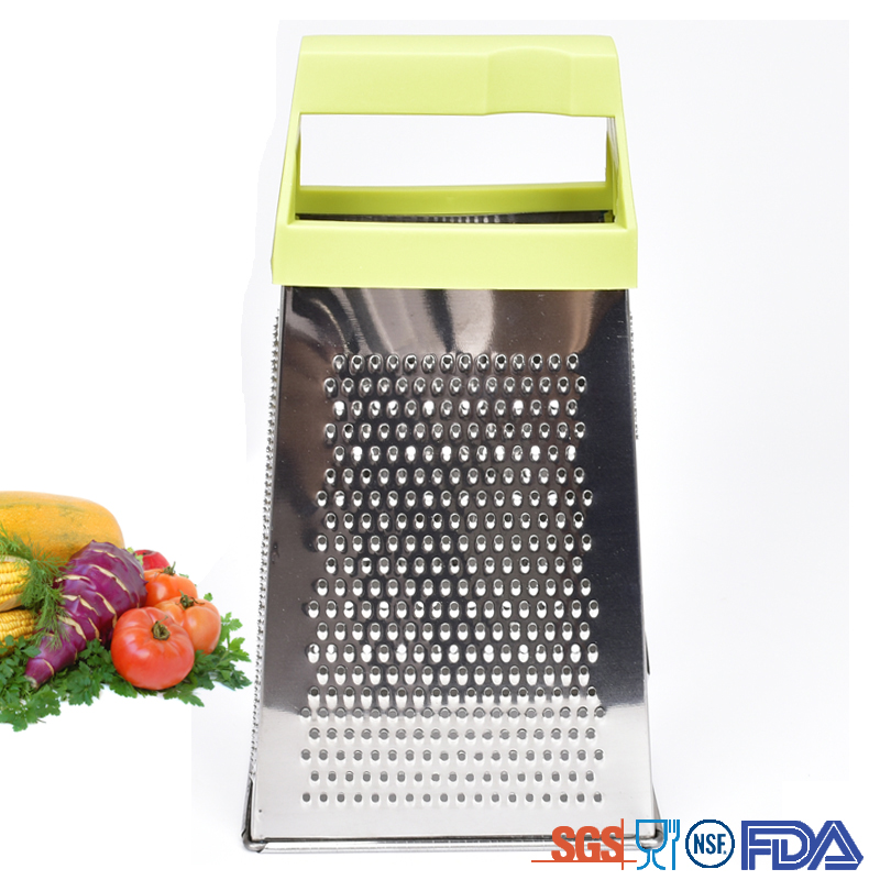 8.5 Inch stainless steel multi functional grater vegetable grater with plastic handle