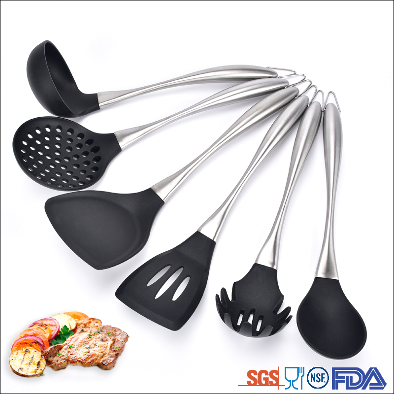 Kitchen accessories 100% food grade silicone cooking set kitchen utensils