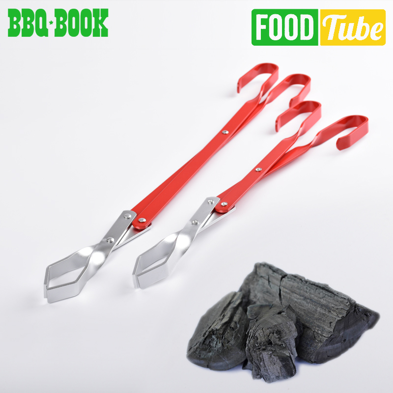 Factory supply long handle bbq tongs accessory bbq carbon tongs