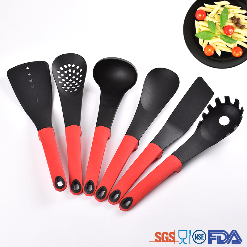 6 Pc New Style High Quality Durable nylon kitchen utensils kitchen cooking utensils set