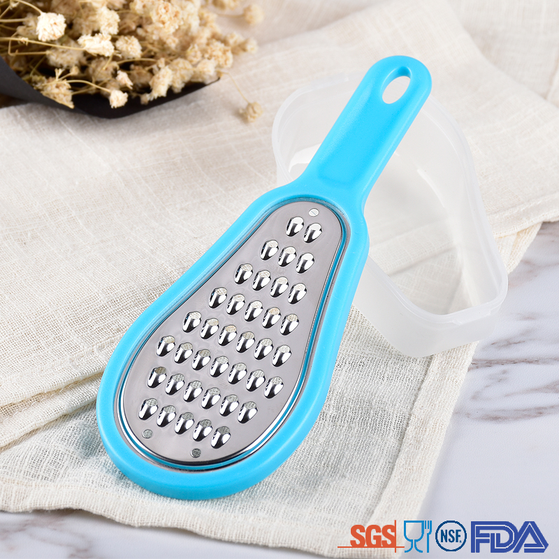 New designed stainless steel vegetable kitchen food plastic grater with storage