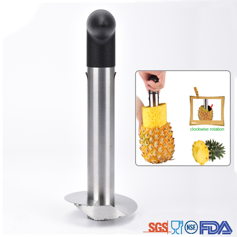 Food grade Stainless Steel Fruit Pineapple Peeler Corer Slicer Cutter