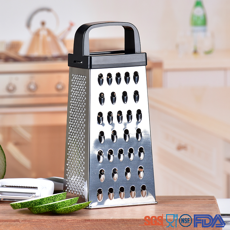 Multifunctional Square Vegetable Cheese Grater With Stainless Steel Smooth Blades