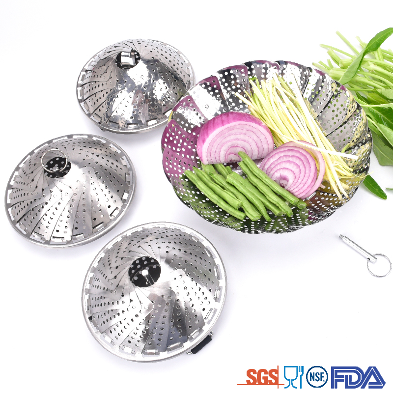 High-Quality basket optima food vegetable Stainless steel steamer