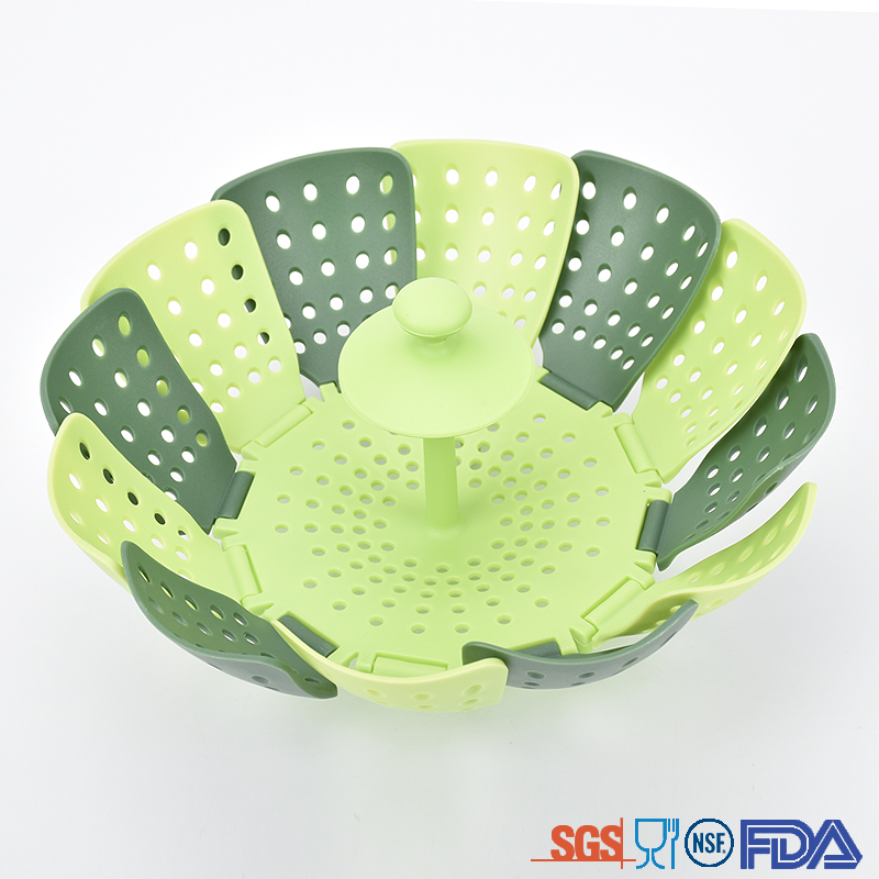 Fashionable design fruit plastic vegetable food steamer