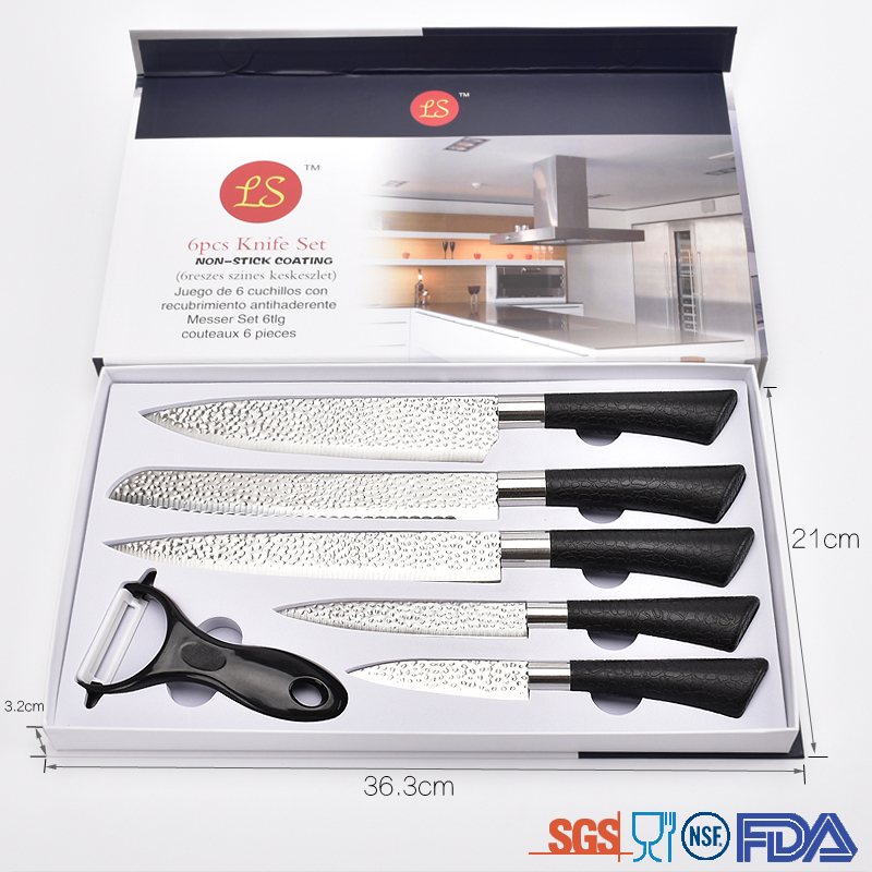 Oblique grinding Water mark Chef kitchen knife set