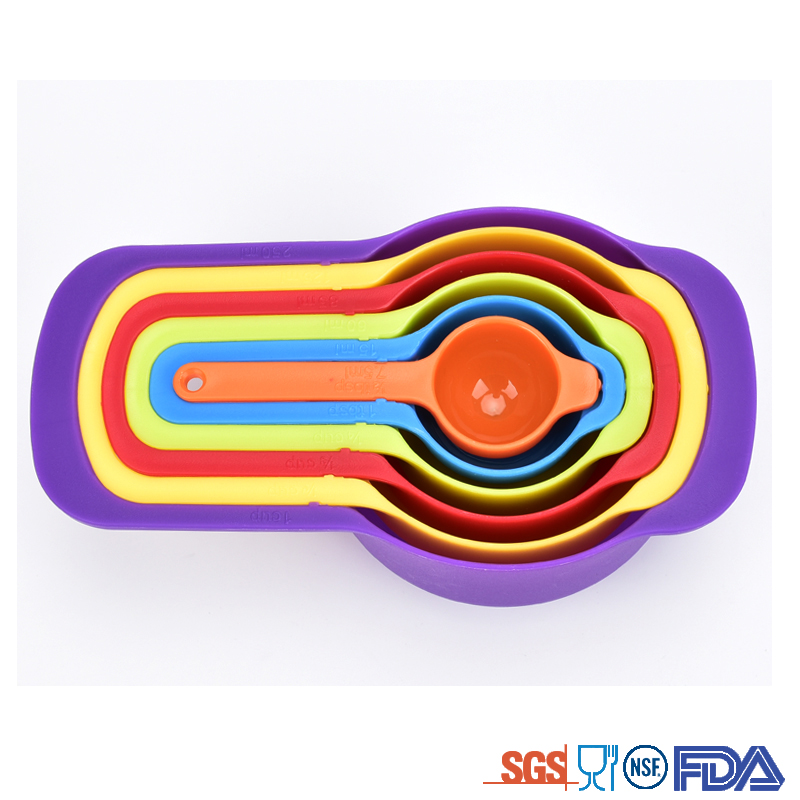 Measuring cups Tool 6pcs set 6in1 colorful spoons