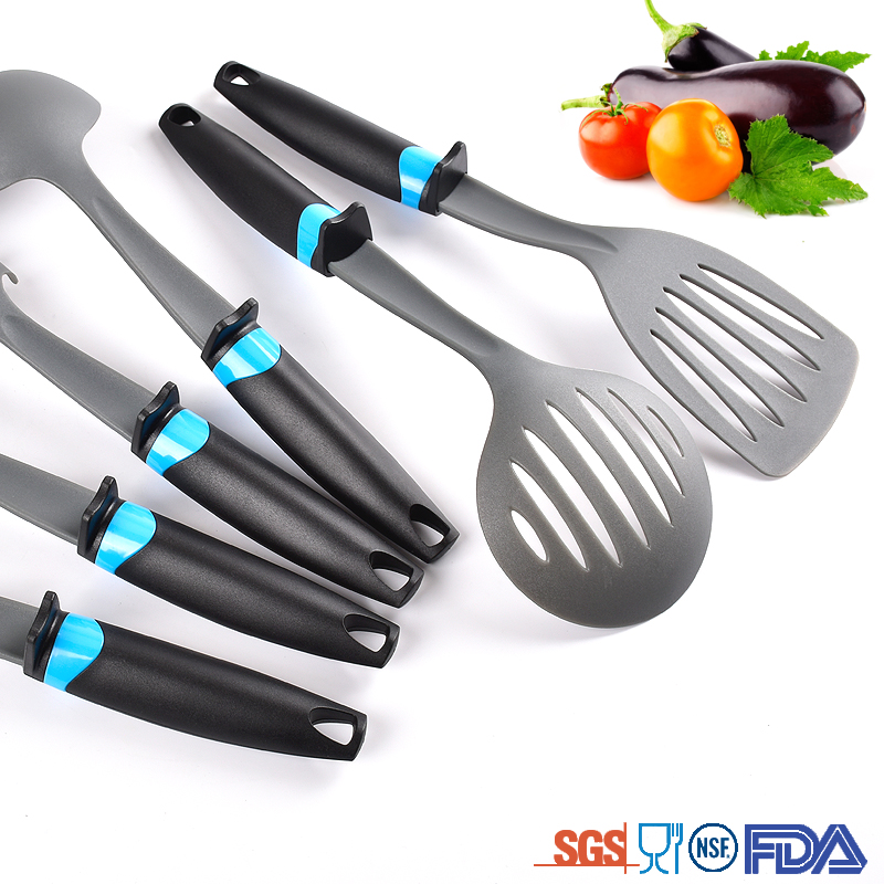 6 Piece best selling nylon kitchen utensils premium cooking tool set