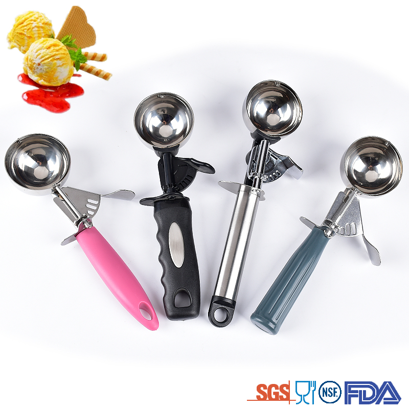 Super quality manual Rotated ice cream cutting dig spoon