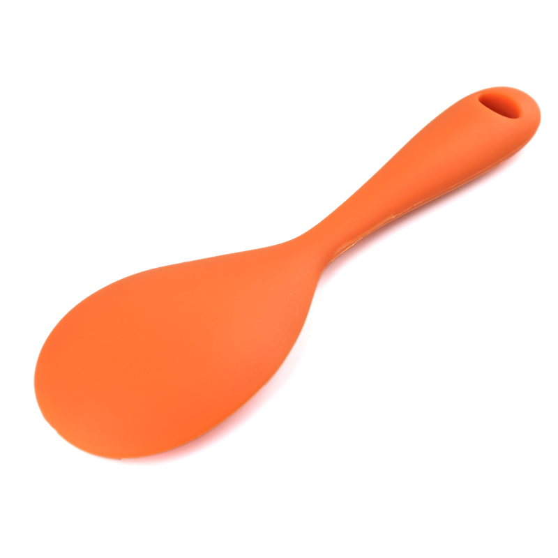 Kitchen cooking utensils premium heat-resistant silicone service spoon rice spoon and paddle